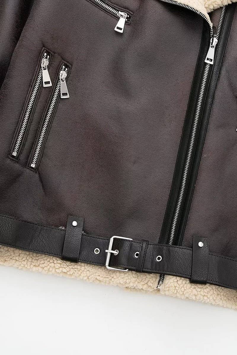 CWOCO0312_DOUBLE-FACED LEATHER JACKET WITH BELT