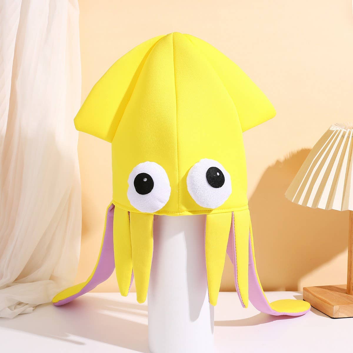 CWAH4045_SHOW PARTY SQUID CUTTLEFISH OCTOPUS FUNNY HAT