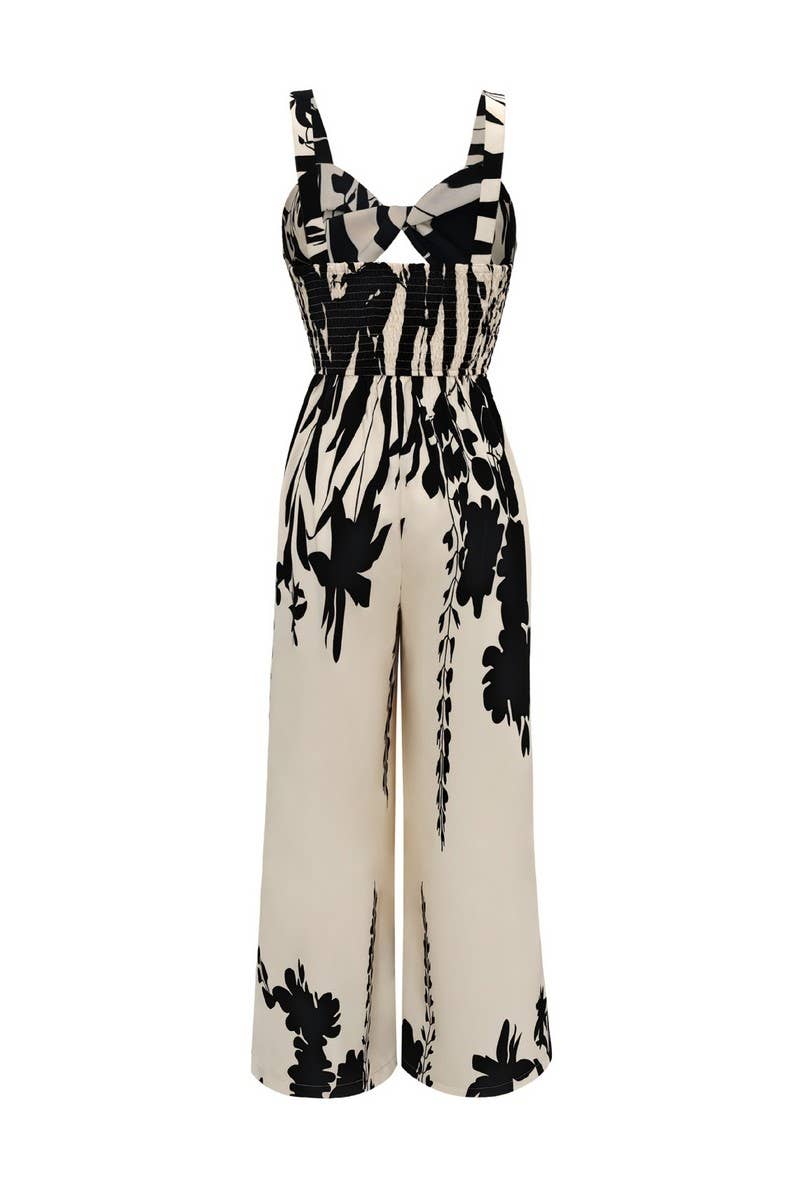 CWDMD6460_ETHNIC PRINT CINCHED WAIST BOHO JUMPSUIT