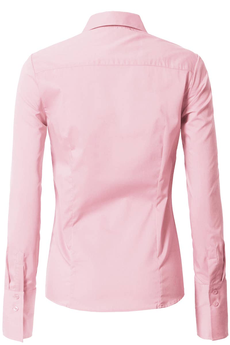 CWTDSL028_Button Down Long Sleeve Collared Shirts