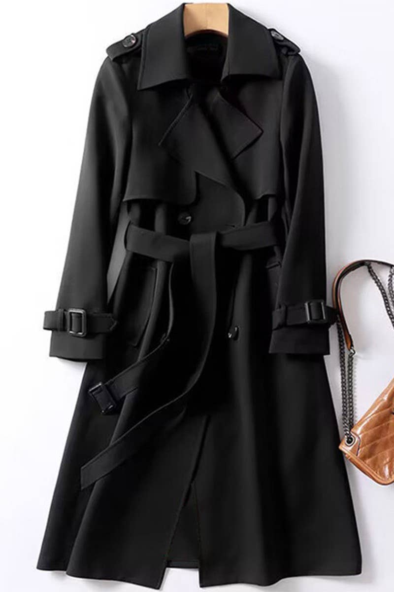 CWOBL00214_SPRING ELEGANT COMMUTING BRITISH STYLE LONG COAT