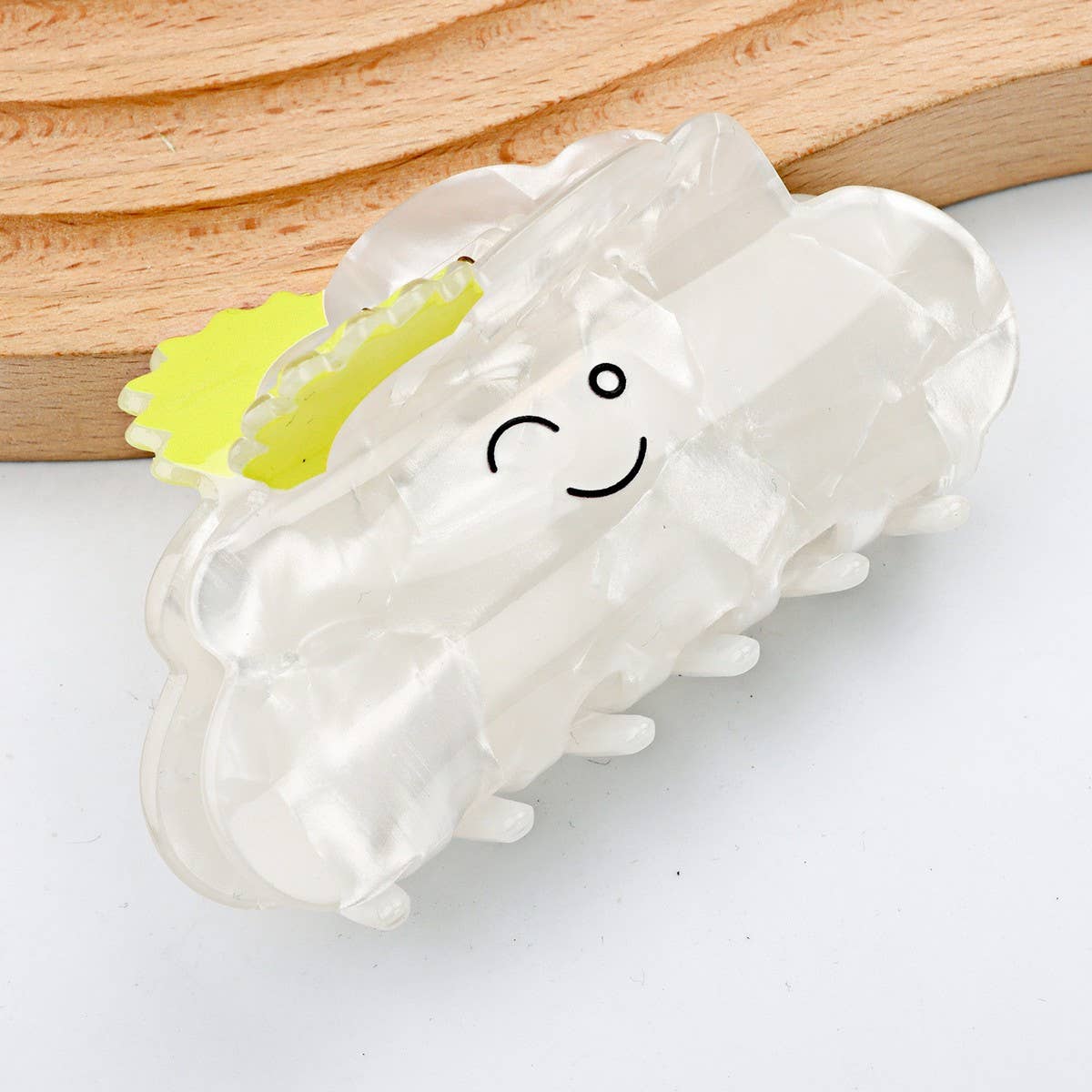 CWAHA1392_WHITE CARTOON SERIES HAIR CLAW CLIP