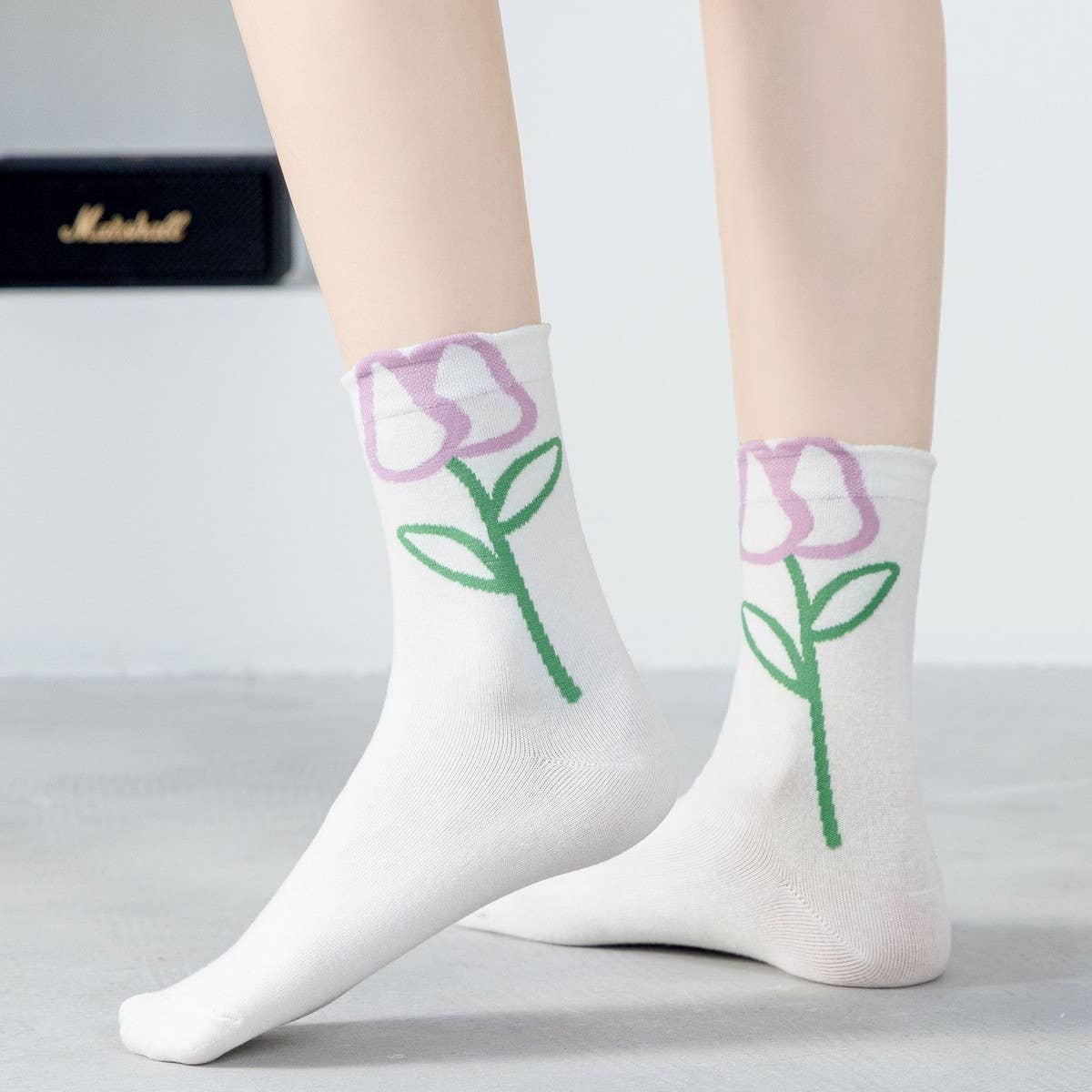 CWMS2503_AUTUMN AND WINTER COTTON BREATHABLE MID-CALF SOCKS
