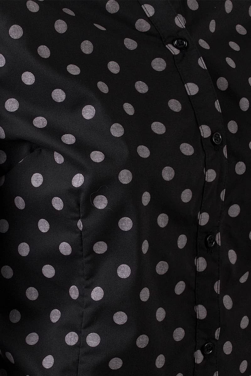 CWTSTL708_Basic Slim Fit Simple LongSleeve Button Down Shirt