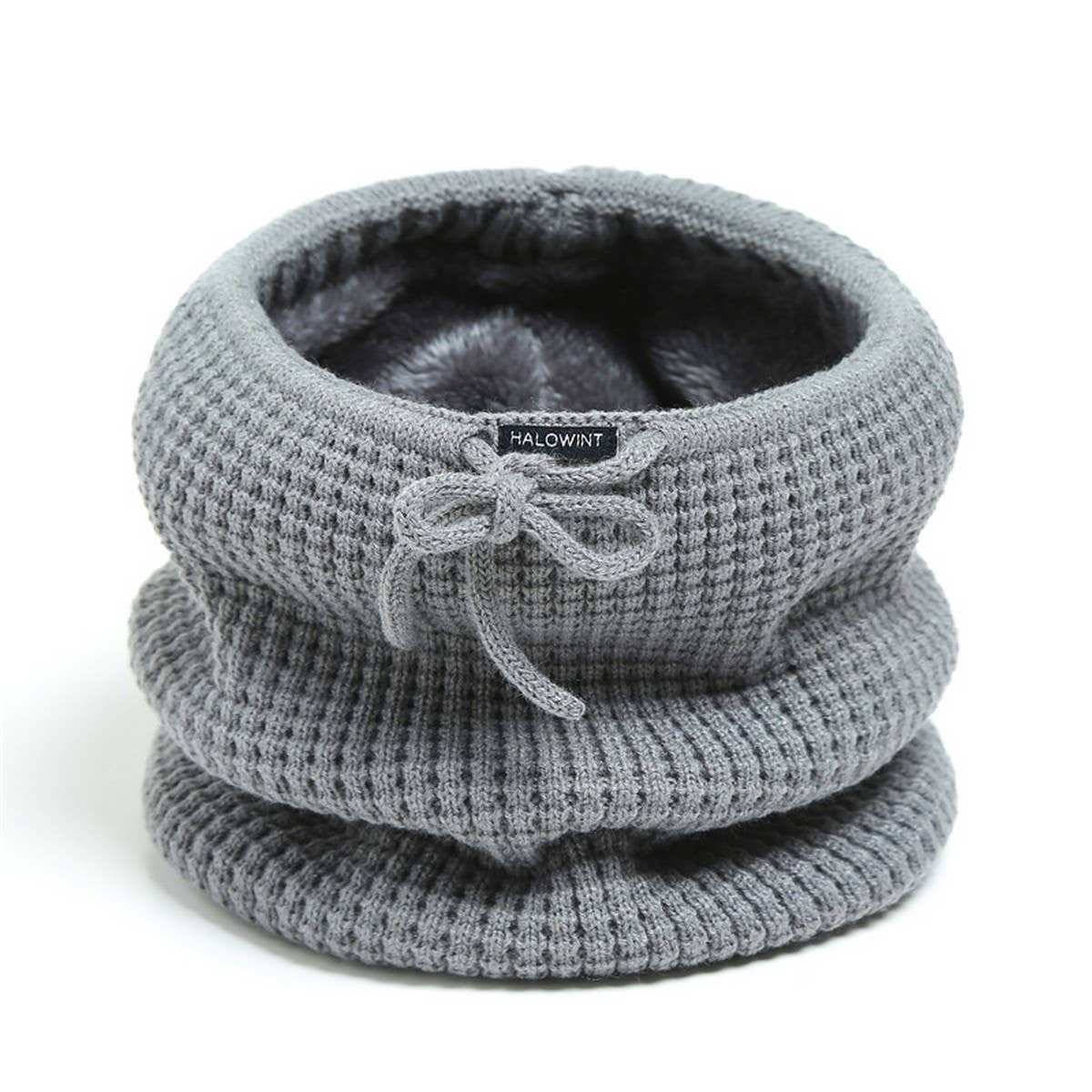 SOLID COLOR WARM VERTICAL STRIPED KNITTED SCARF_CWASC1038