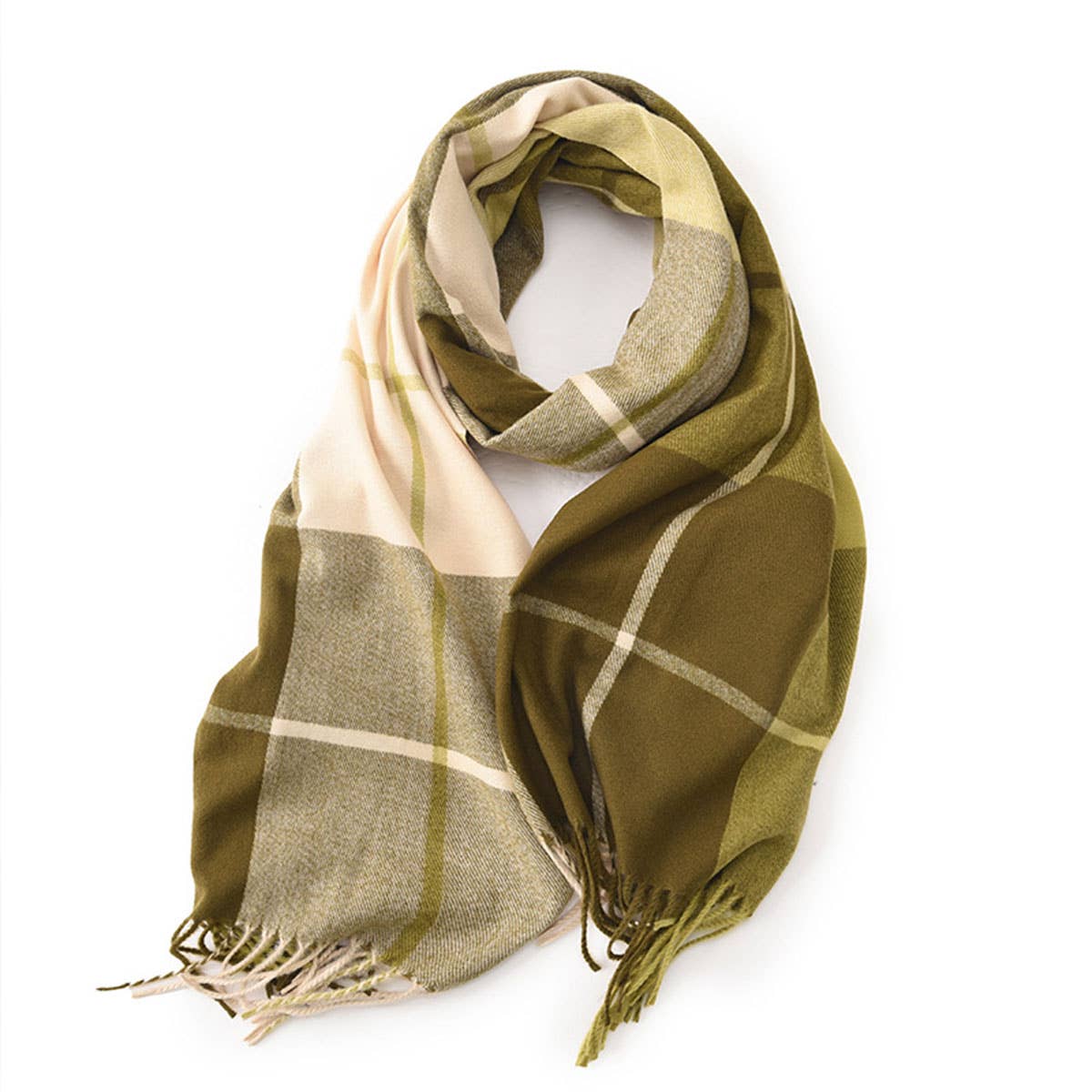 Dopamine color matching cashmere scarf - warm