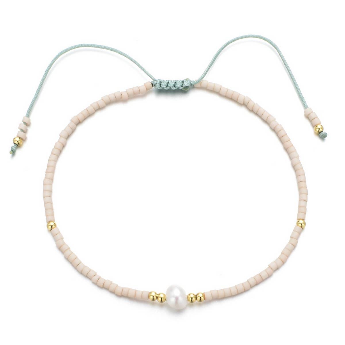 HAND-WOVEN FASHIONABLE RICE BEADS BRACELET_CWAB4621
