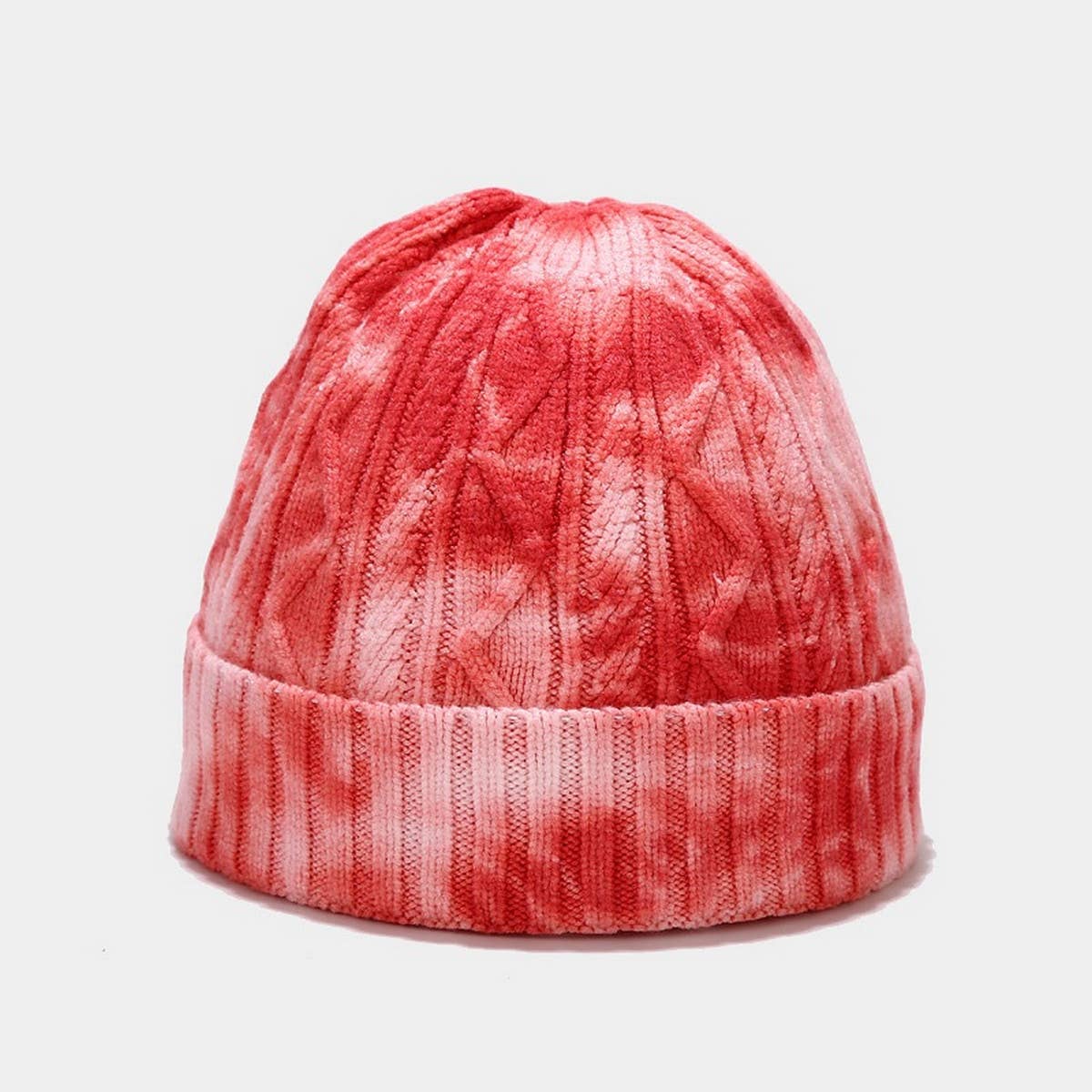 NEW WARM TIE-DYE KNITTED HAT_CWAH1588