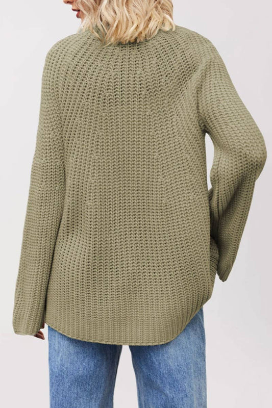 CWOSWL5849_CREW-NECK LONGSLEEVED SWEATER WITH FLARED SLEEVES