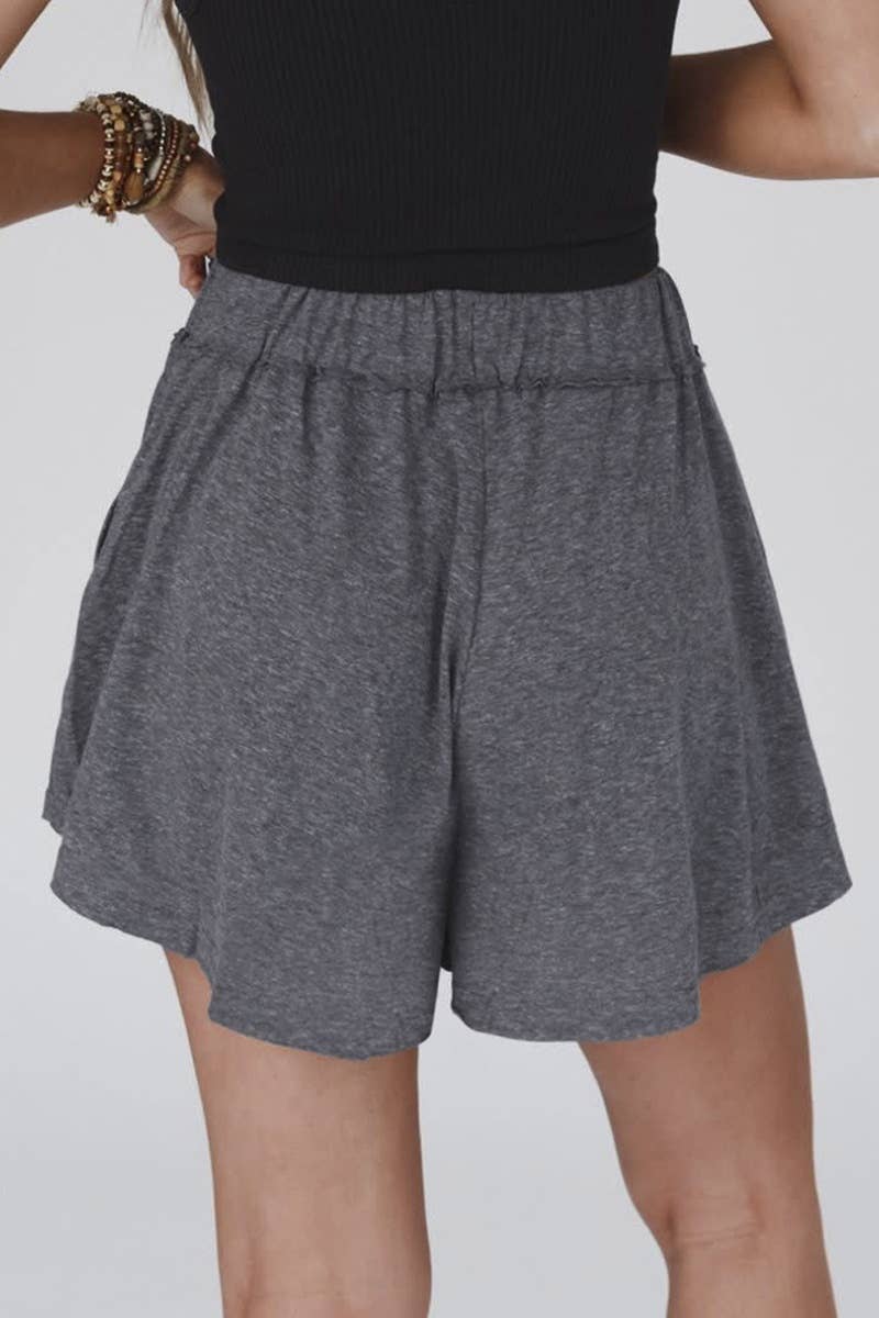 CWBSP0367_CASUAL LOOSE STRAIGHT LEG THREE-QUARTER PANTS