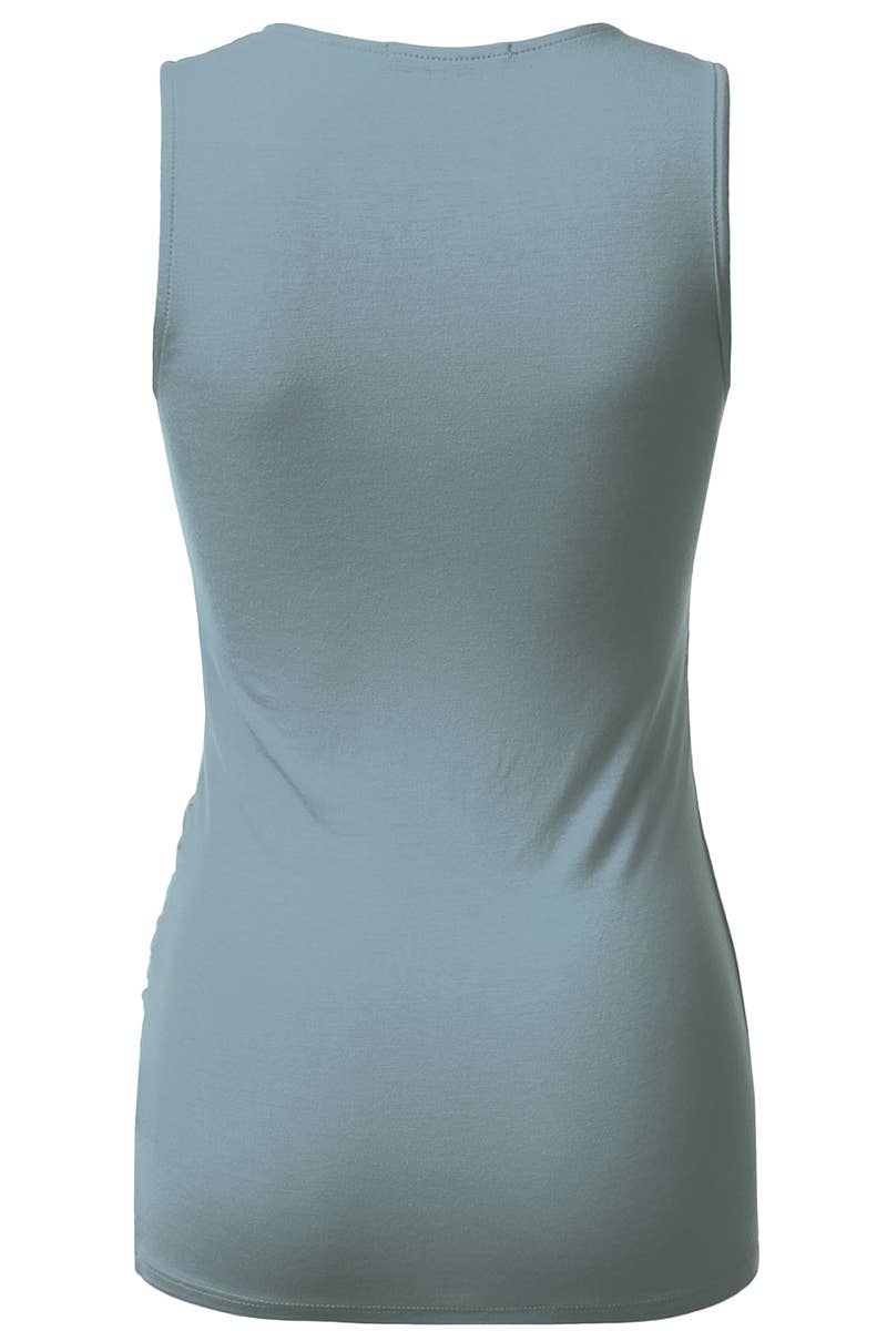 AWTTK624_Sleeveless Tank Tops Deep V-Neck Surplice Wrap