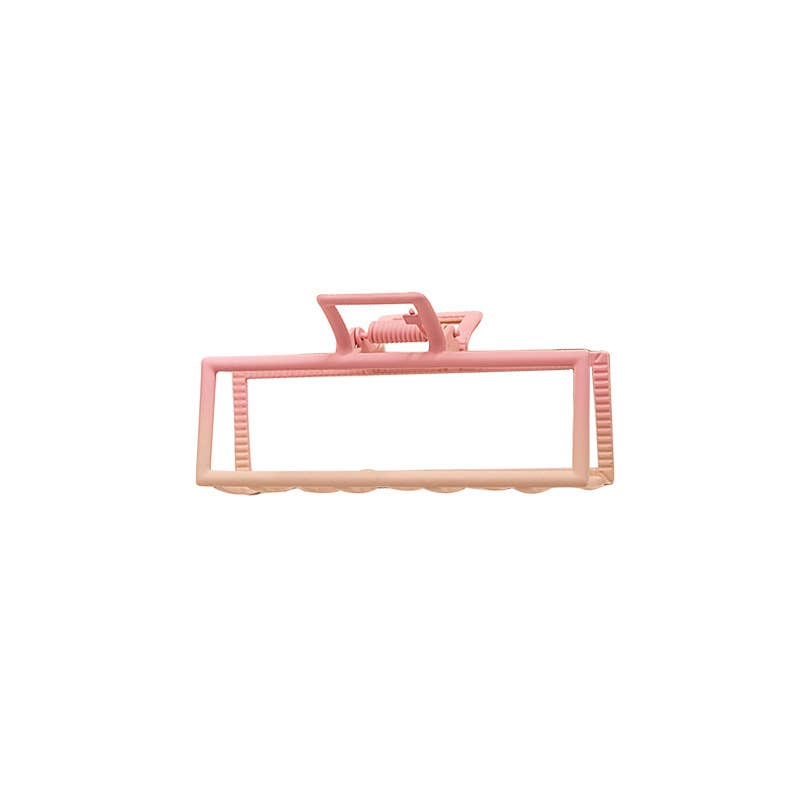 Fresh hollow and simple geometric hair clips