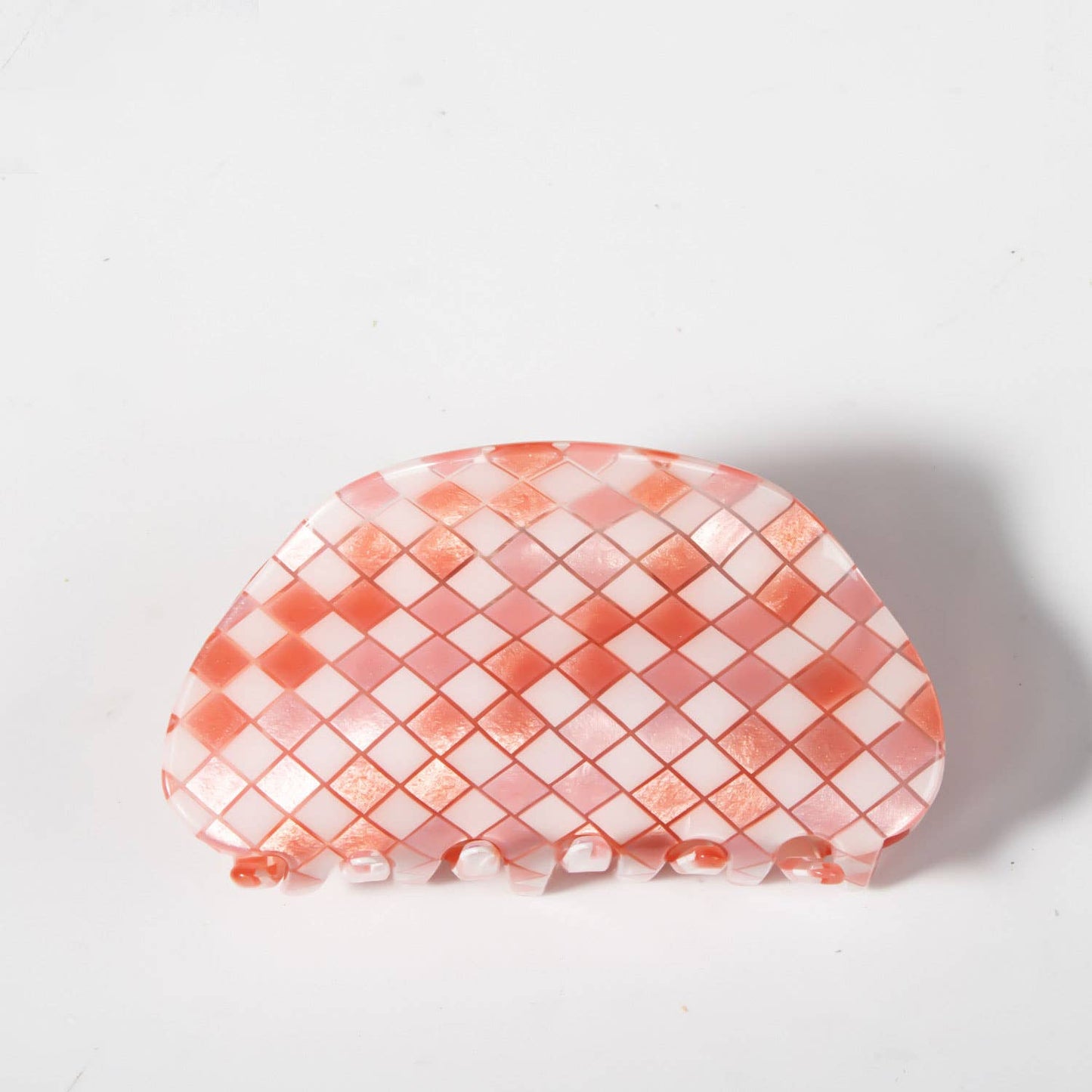 3.1in Mini Plaid Claw Clip for Hair Back Head Use_CWAHA0326