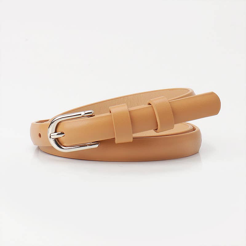 High-end minimalist alloy pin buckle belt