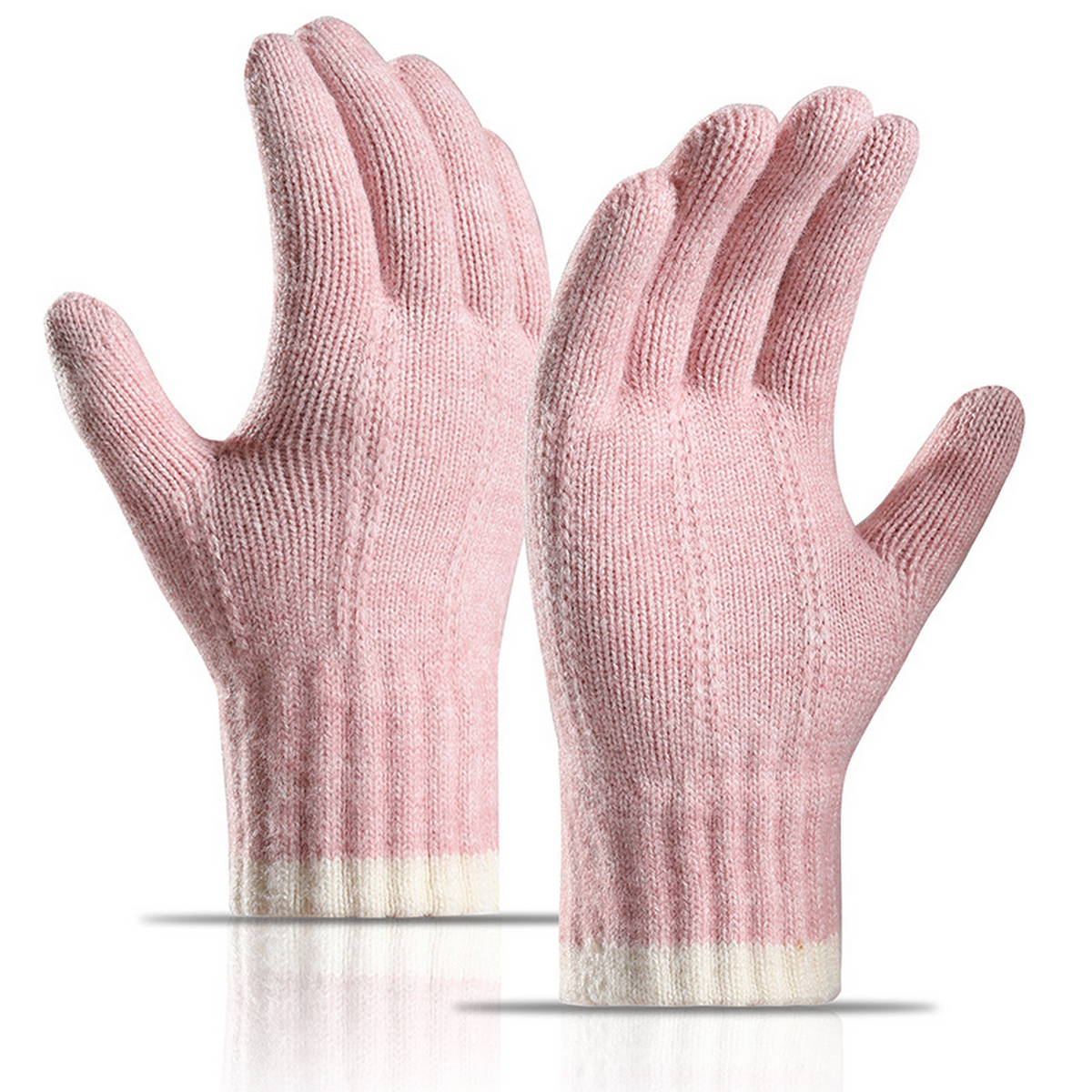 Women?™s Winter Knit Gloves Touchscreen Full Finger_CWAG0523