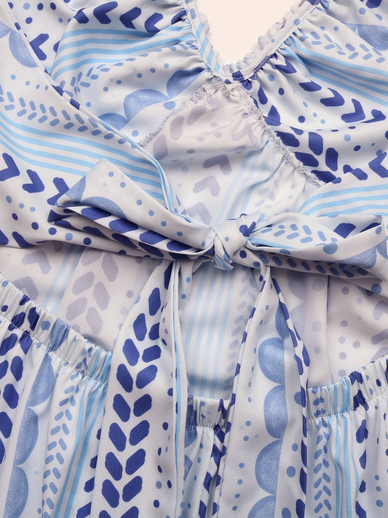 HALTER V-NECK HALTER PRINT DRESS