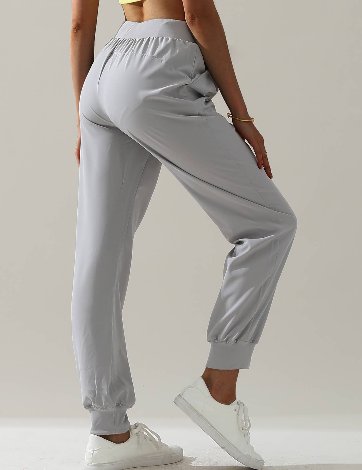 CWBLP423_Elastic Band Waist With Side Pocket Pants