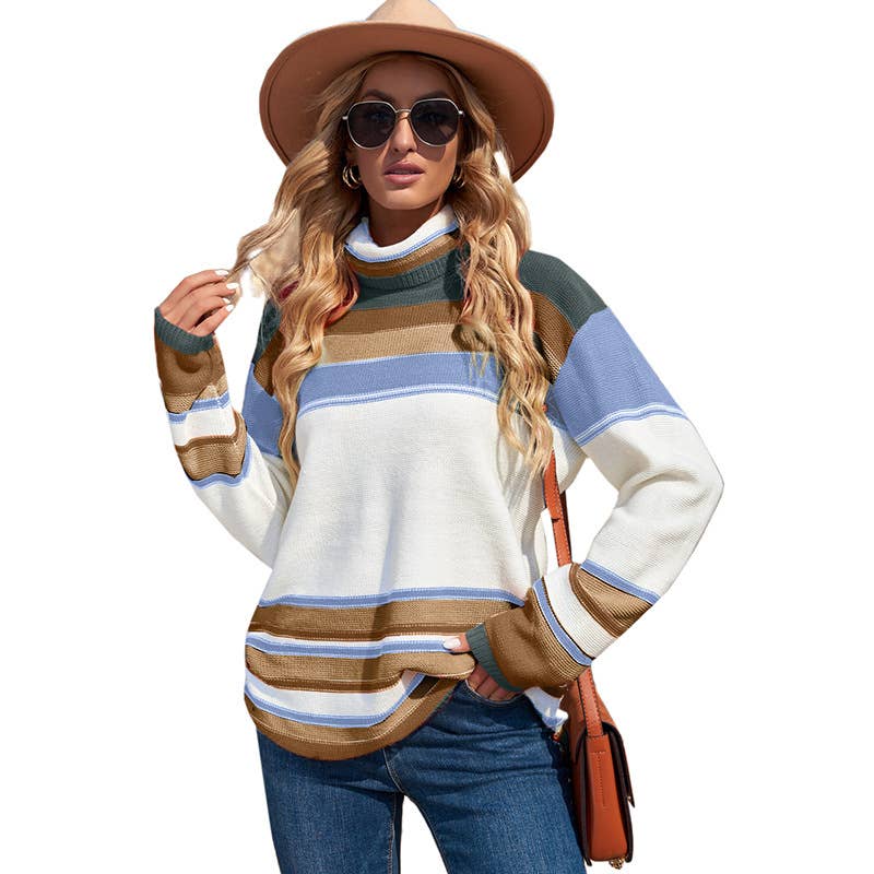 Casual turtleneck warm sweater