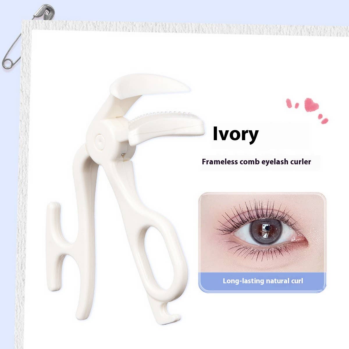 Frameless Comb Lash Curler, Portable & Precise