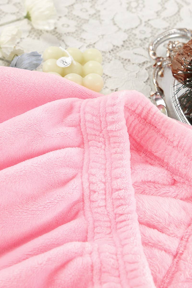 CWSPJ0409_KNITTED VELVET LONG SLEEVE LONG PANTS PAJAMA SET