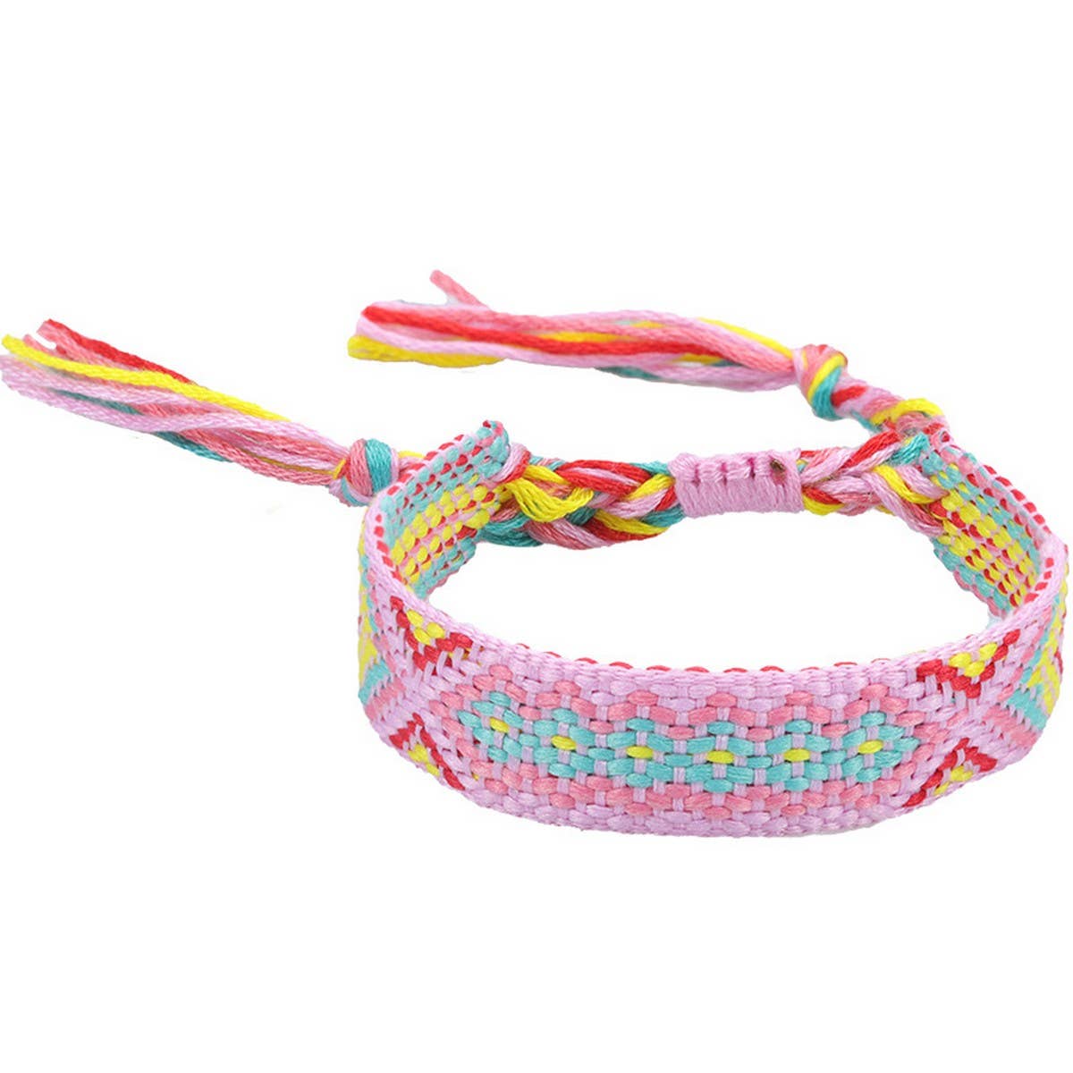 ETHNIC STYLE COLORFUL TASSEL WOVEN BRACELET