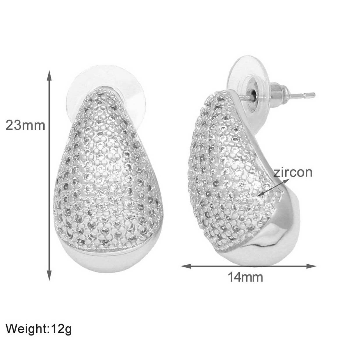 FASHIONABLE DROPLET SHAPED EARRINGS