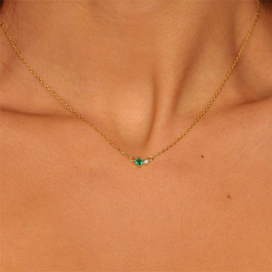 12 BIRTHSTONE VINTAGE LITERARY NECKLACE_CWAJE1595
