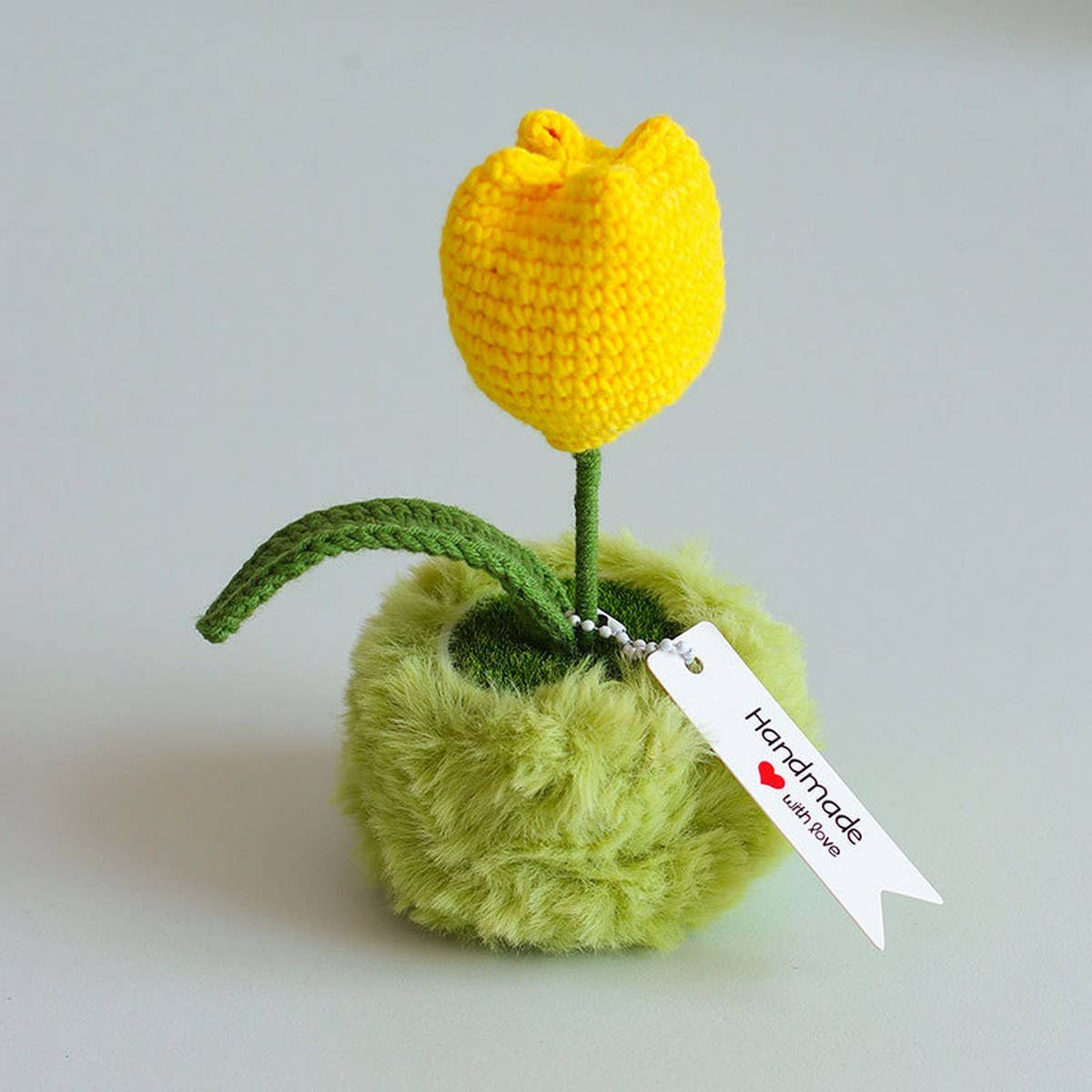CWMM9278_HAND-WOVEN TULIP POTTED OFFICE DESKTOP ORNAMENTS