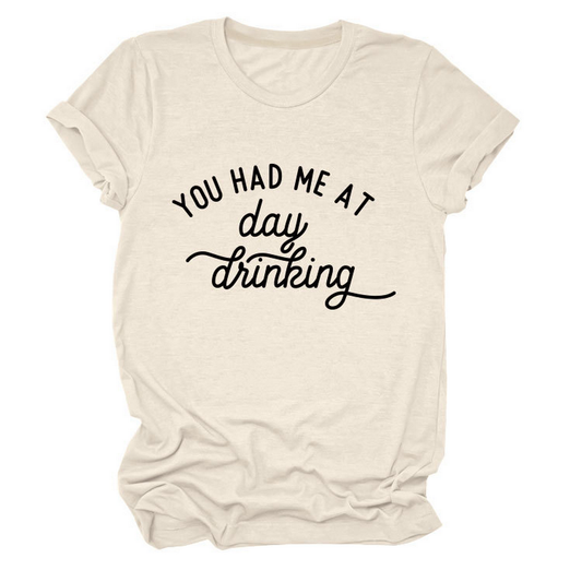 Women?™s Summer Tee Day Drinking Quote Shirt_CWTTSL0491