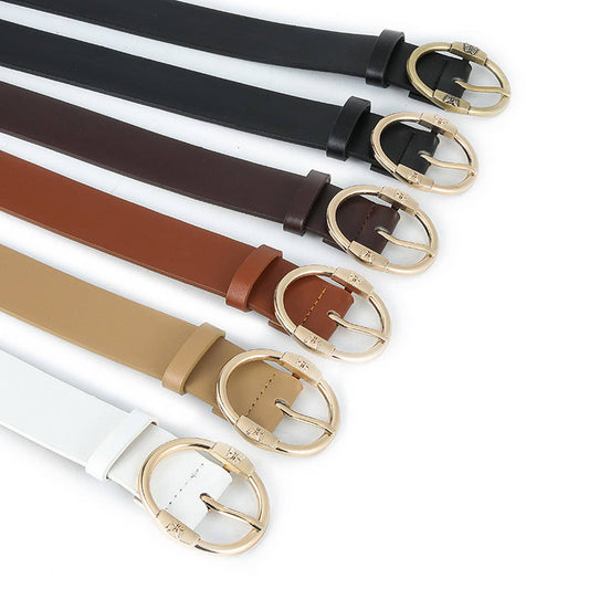 WOMEN ALL-MATCH OVAL PIN BUCKLE BELT_CWABE0591