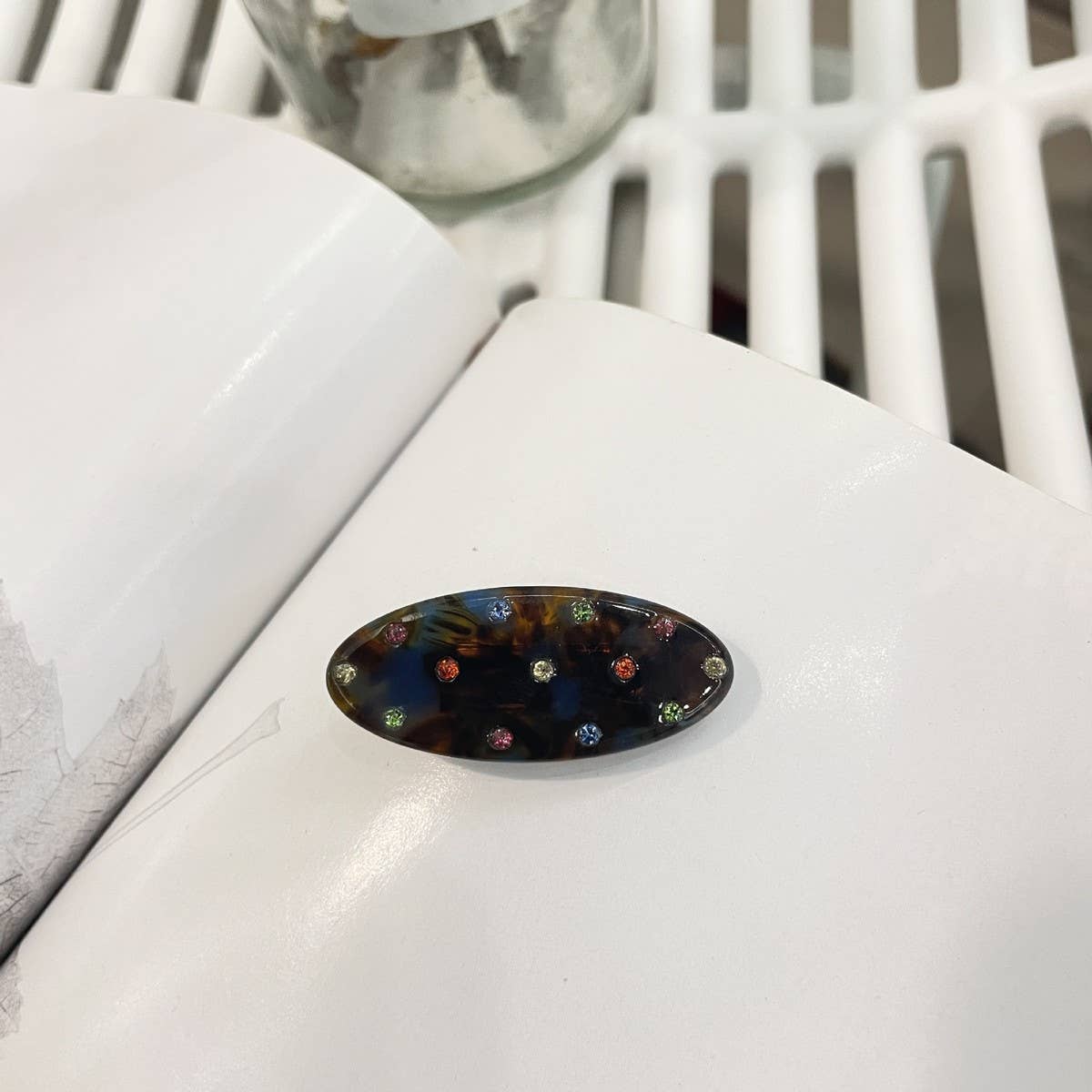 CWAHA5119_COLORED DIAMOND HEART HIGH-END DOPAMINE HAIRBAND