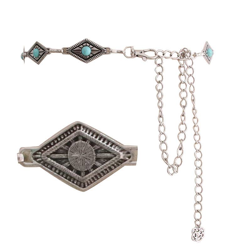 Fashionable and versatile patterned waist chain