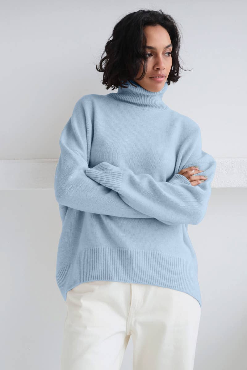 CWOSWL6630_THICK TURTLENECK SWEATER WITH LONG SLEEVES