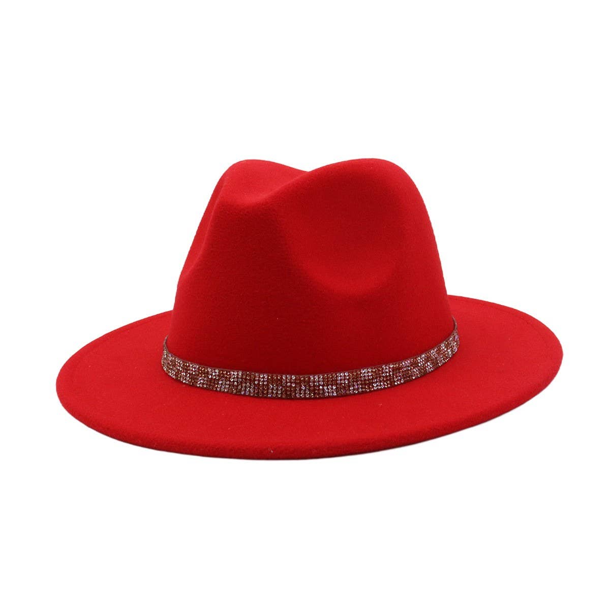 Unisex Vintage Wool FedoraHat British Ethnic Style_CWAH04392