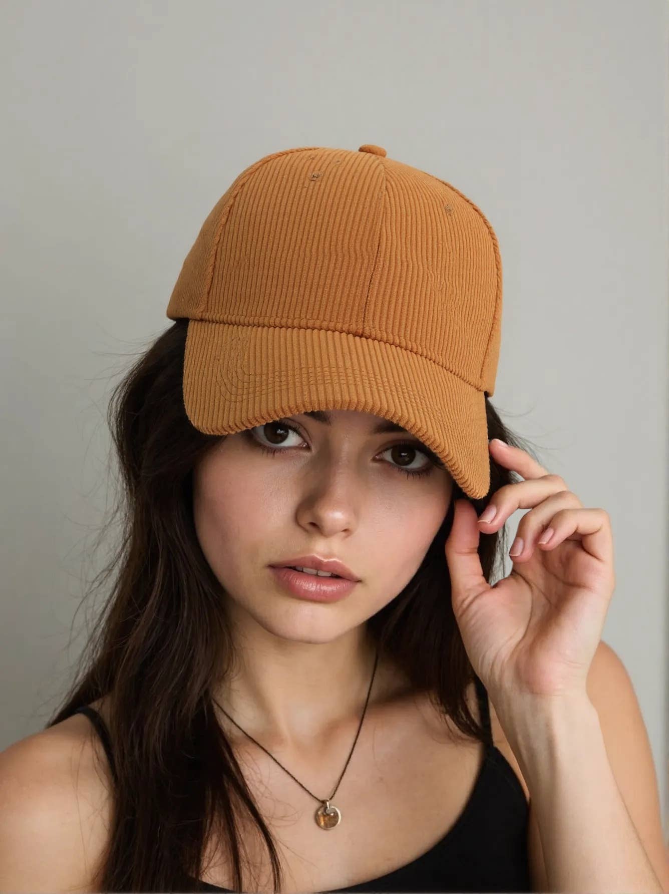 Corduroy Baseball Cap Unisex Winter Warm Outdoor_CWAH0517