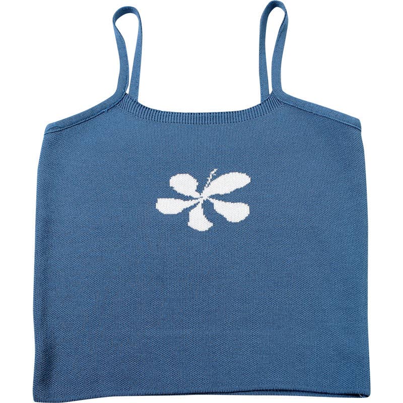 Comfy Sexy Floral Knit Crop Cami Top