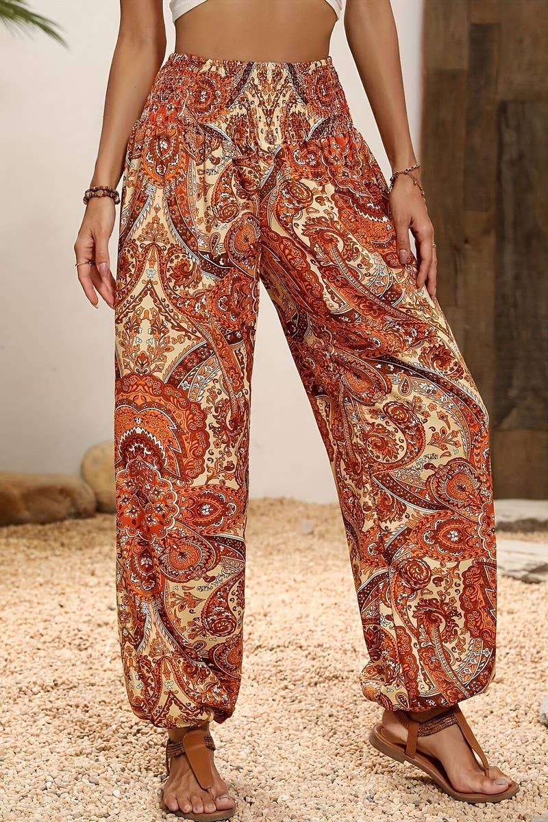 CWBLP1816_SUMMER COMFORTABLE CASUAL HIGH WAIST TROUSERS