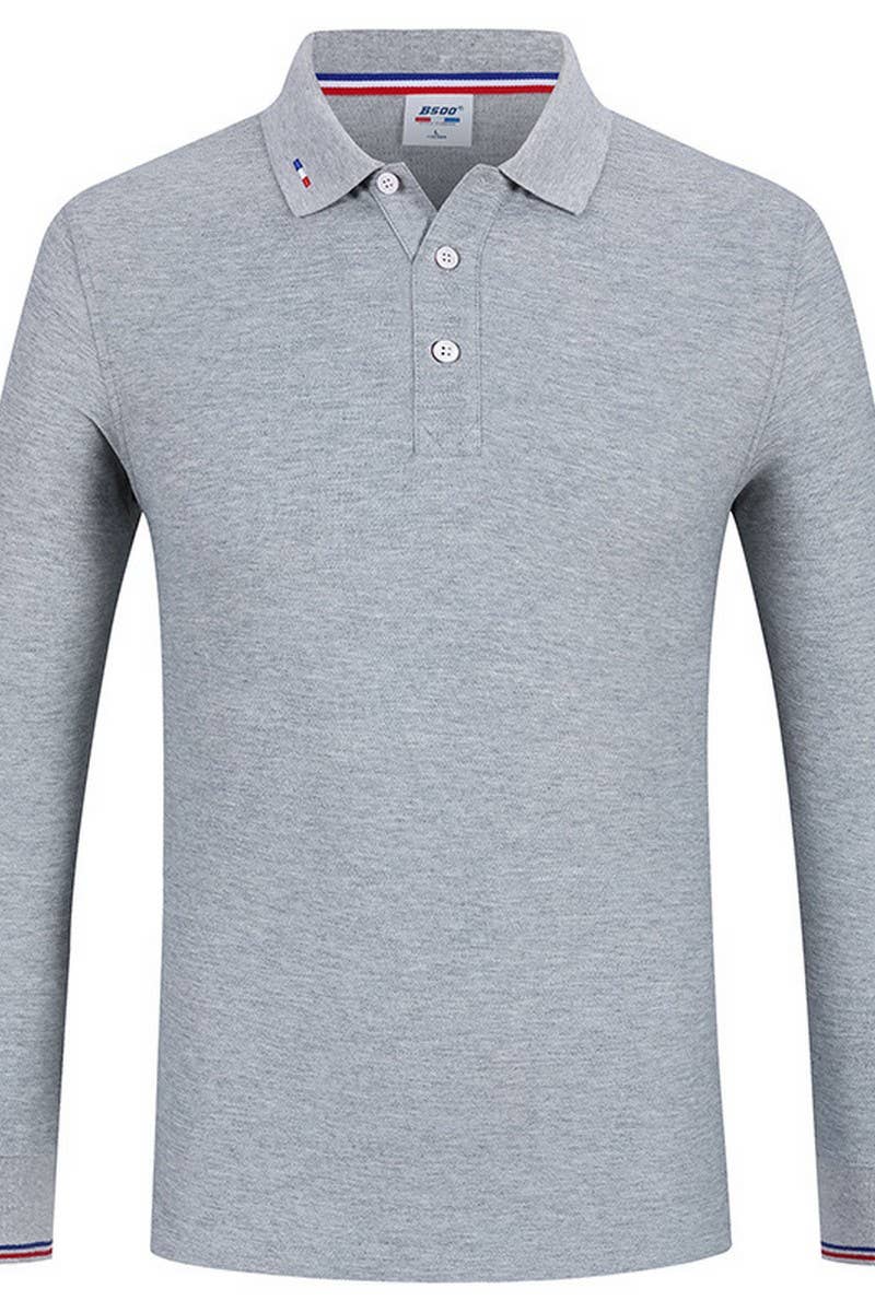 CWTBLL00670_CUSTOM SOLID COLOR LONG SLEEVE POLO SHIRTS