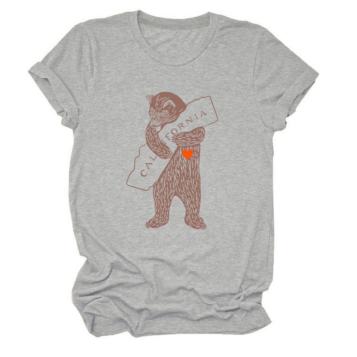 Funny Bear Short Sleeve T-Shirt for Her