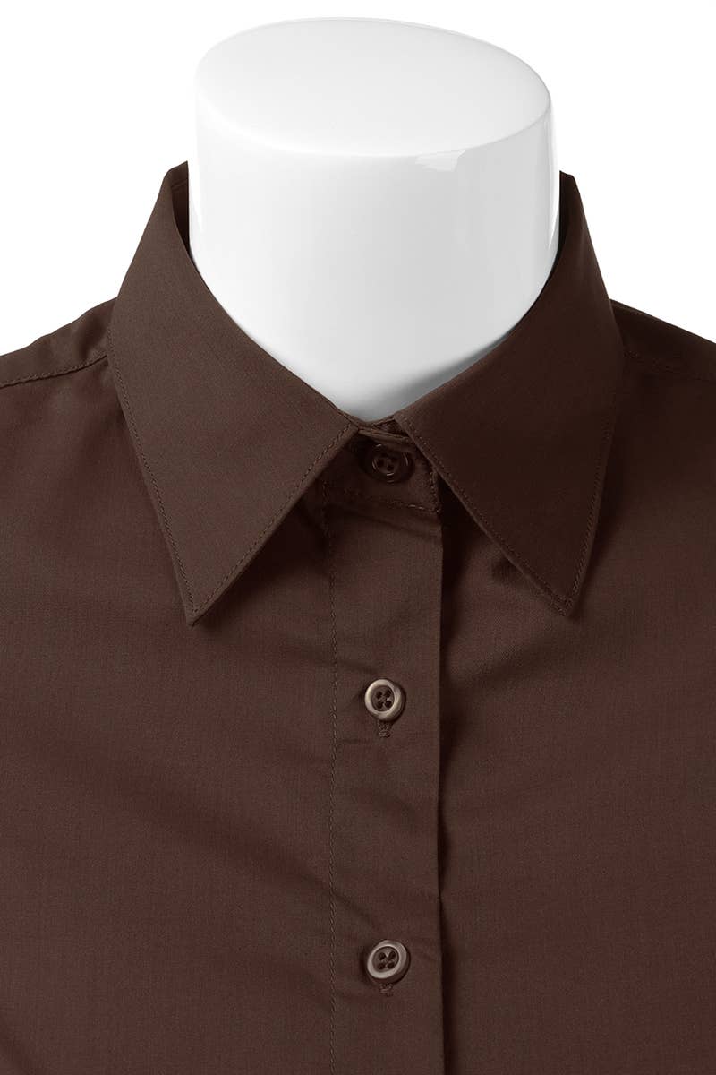 CWTSTS118-P_Slim Classic Short Sleeve Bttn Down Collar Shirt