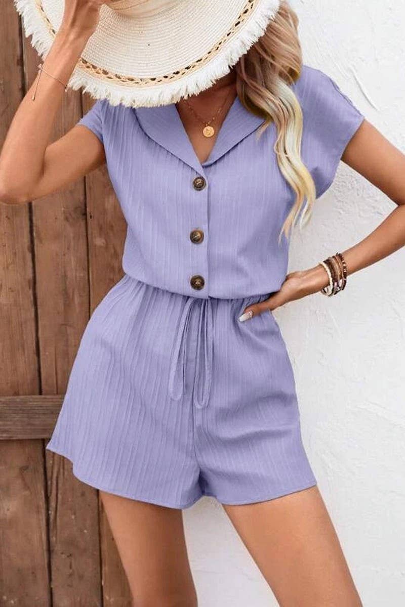 CWSS1252_SUMMER CARDIGAN BAT SLEEVE WAIST SHORTS SUIT