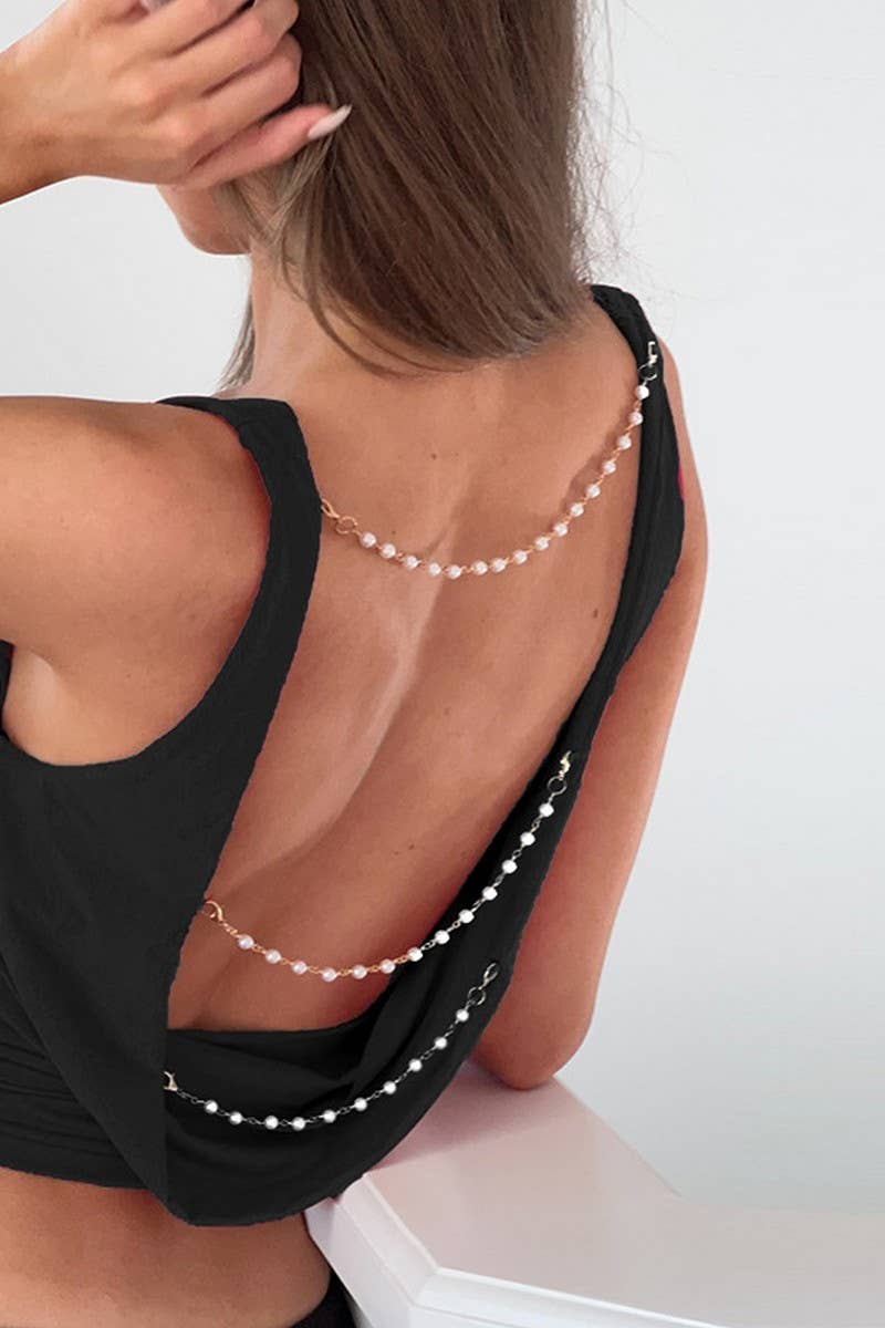 CWTTK0880_CHAIN STRAP BACKLESS RUCHED CROP TOP