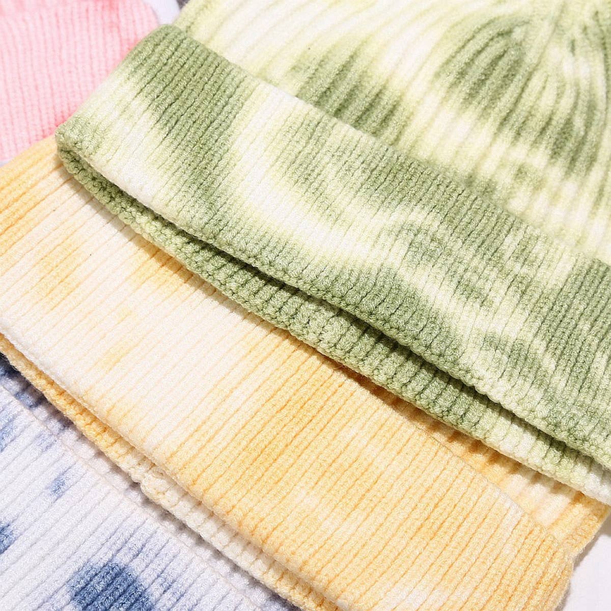 NEW WARM TIE-DYE KNITTED HAT_CWAH1588