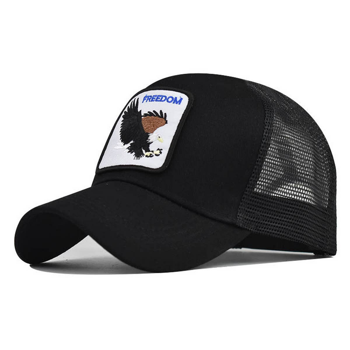 SUMMER NEW ANIMAL EMBROIDERED MESH TRUCKER HAT_CWAH1361