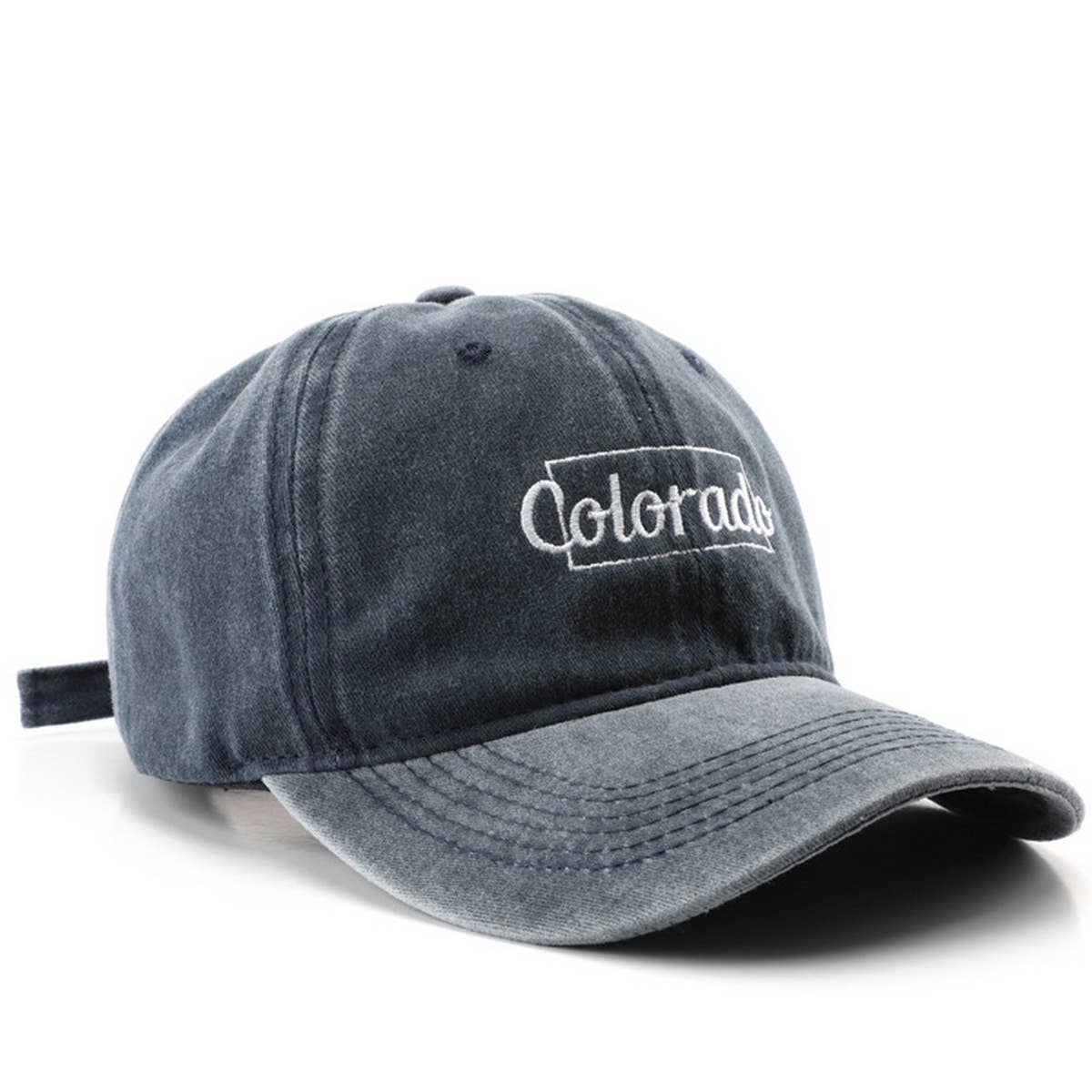 CWAH3241_SOLID COLOR LETTER EMBROIDERED BASEBALL CAP