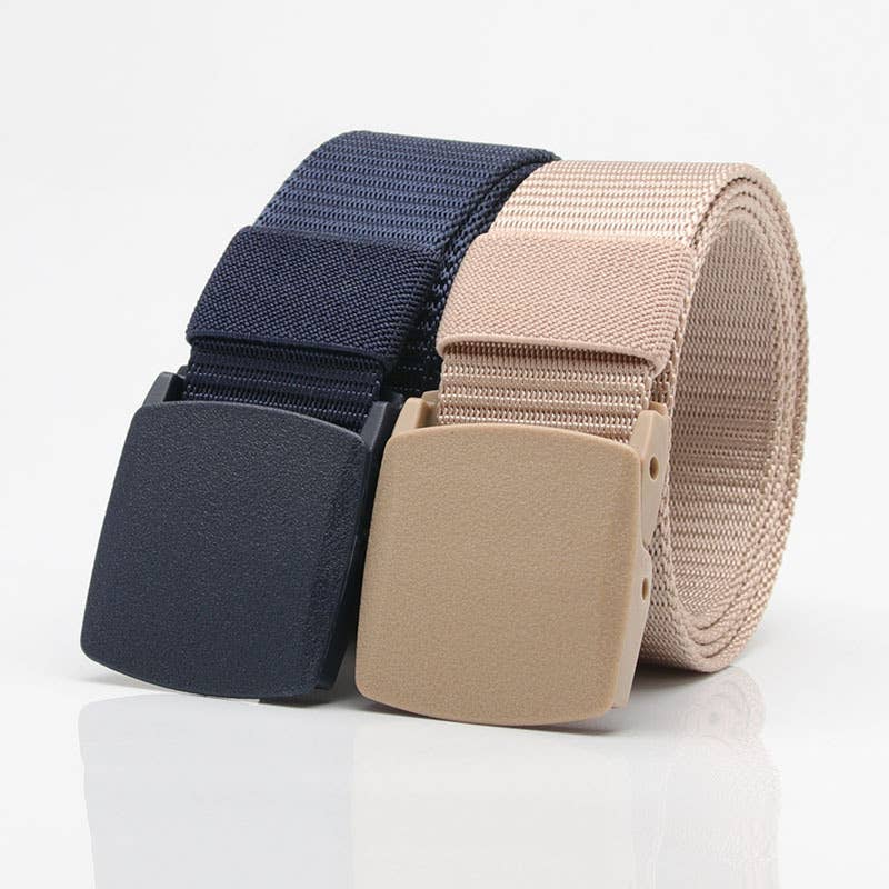 Nylon belt breathable plastic buckle canvas belt