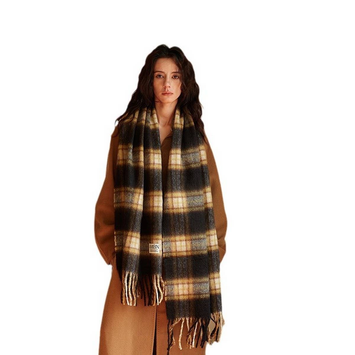Faux Cashmere Scarf ? Thick Soft Reversible Wrap