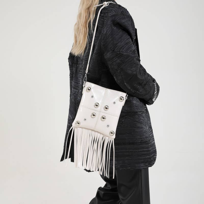 Personalized tassel trendy crossbody square bag