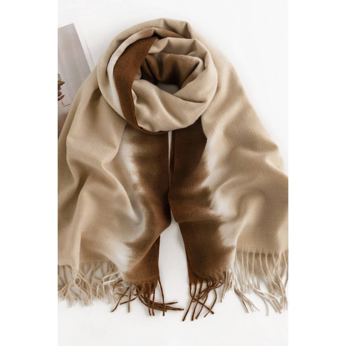 CWASC1481_GRADIENT COLOR SCARF SHAWL WARM NECK SCARF