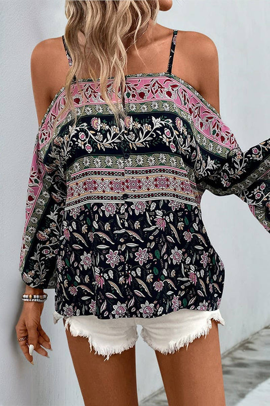 CWTBLSL0588_BAT-SLEEVE ETHNIC PRINT CAMISOLE TOP